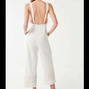 Urban Outfitters White Lace Jumpsuit